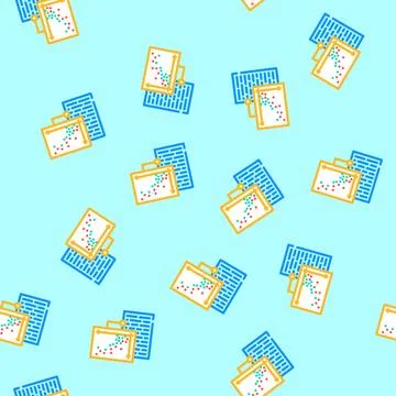 Text analysis graph natural language processing nlp vector seamless pattern Stock Illustration