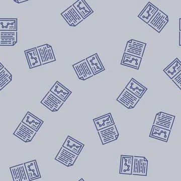 Text analysis graph nlp line seamless pattern Illustrazione stock