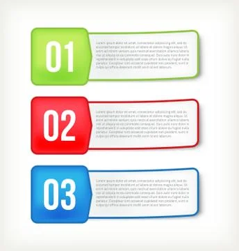 Text and banner paper Stock Illustration