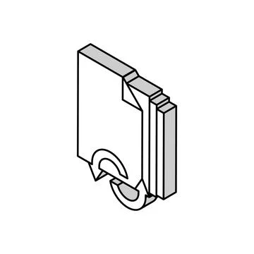 Text and fonts converter isometric icon vector illustration イラスト素材