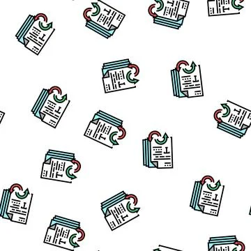 Text and fonts converter vector seamless pattern Illustrazione stock