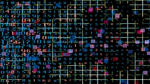 Text and Grids 02 - HD Stock Footage 73267