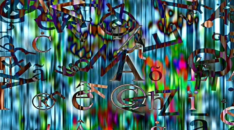 Text and Grids 29 - HD Stock Footage 73501