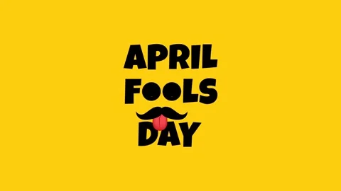 Text animation april fools day Stock Footage 329619487