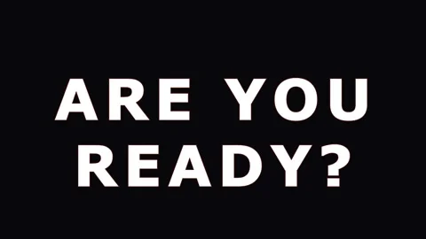 Text animation ARE YOU READY question mark with digital glitch effects and .. Stock Footage 343415926