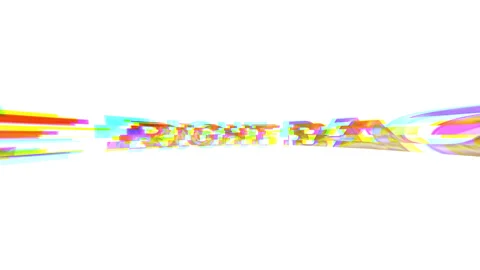 Text animation of be right back in a glitch style Stock Footage 314566464
