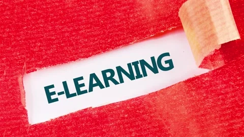 Text animation E-LEARNING. E-learning Stock Footage 308228860