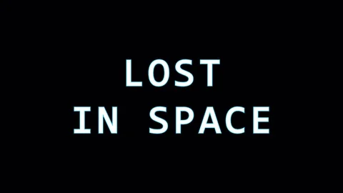 Text animation with glitch effect during digital transition for sci-fi concep Stock Footage 344032306