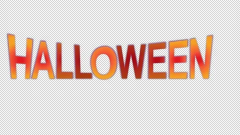 Text animation - HALLOWEEN Stock Footage 140078662