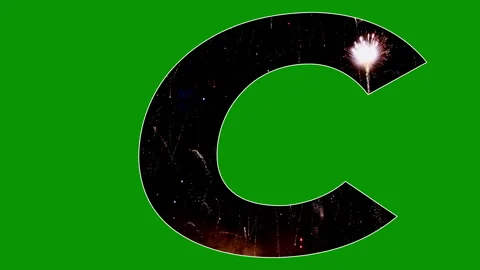 Text animation holiday fireworks fun display Stock Footage 301729857
