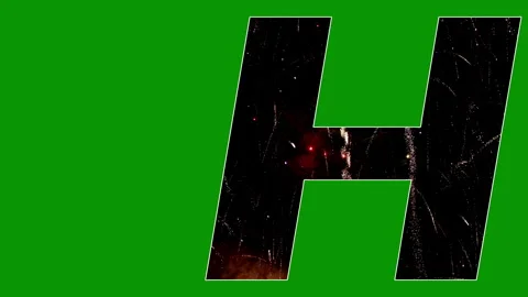Text animation holiday fireworks fun display Stock Footage 301730140