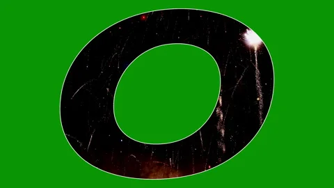 Text animation holiday fireworks fun display Stock Footage 301730573