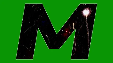 Text animation holiday fireworks fun display Stock Footage 301730653