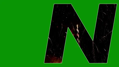 Text animation holiday fireworks fun display Stock Footage 301730707