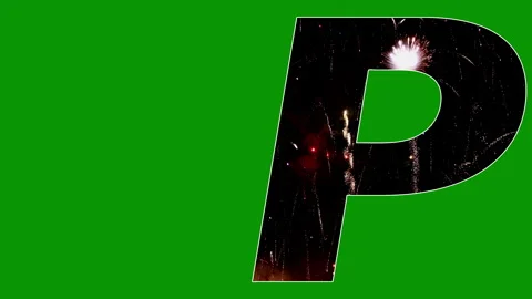 Text animation holiday fireworks fun display Stock Footage 301730831