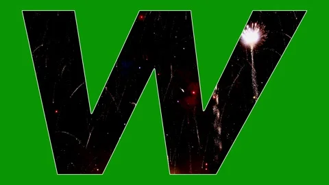 Text animation holiday fireworks fun display Stock Footage 301731377