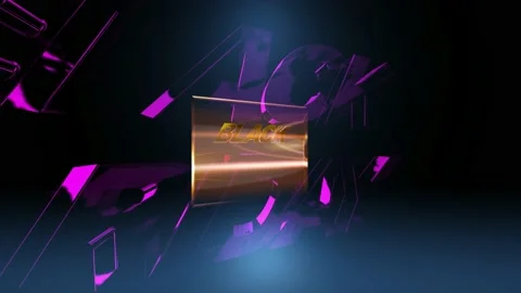 Text Animation with Light Panel Black Friday 库存影片 131247409