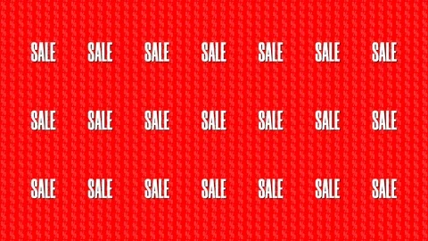 Text Animation With Message Sale Loop 8K Stock Footage 118706687