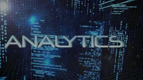 Text animation over digital data and coding background, showing COLLECT Stock Footage 304256771