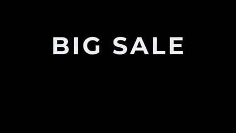 Text animation perfect for promotions, featuring big sale in white font against Stock Footage 321653318