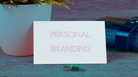 Text animation PERSONAL BRANDING. Explore the importance of personal branding in Stock Footage 296385008