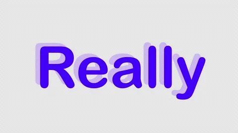 Text Animation - Really on Light Purple ... | Stock Video | Pond5
