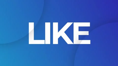 LIKE Text Animation for Social Media, 3D Text. 4K Video Stock Footage 242852899