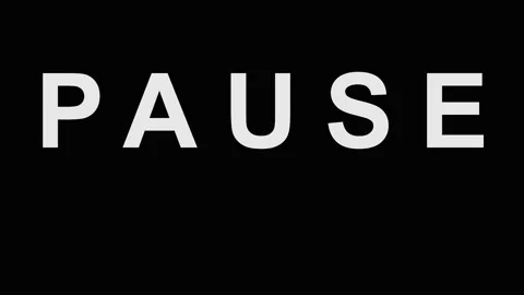 Text animation of the word pause repeating on a black screen with smooth ci.. Stock Footage 343413735