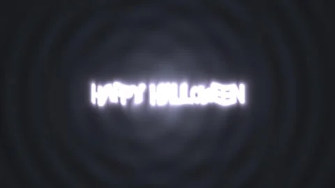 Text appears with glowing effect and celebrates Halloween Stock Footage 337953959