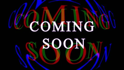 Text appears with subtle glowing effect against black background for cinema.. Stock Footage 345620199