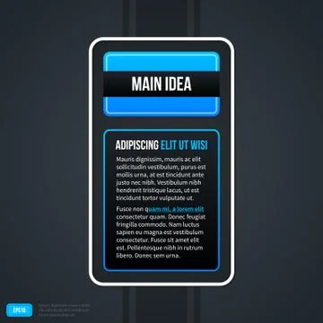 Text background with blue elements. EPS10. Stockillustratie