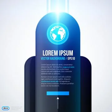 Text background with blue glowing lights. EPS10 Stock Illustration