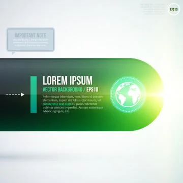 Text background with green glowing light. EPS10 Stock Illustration