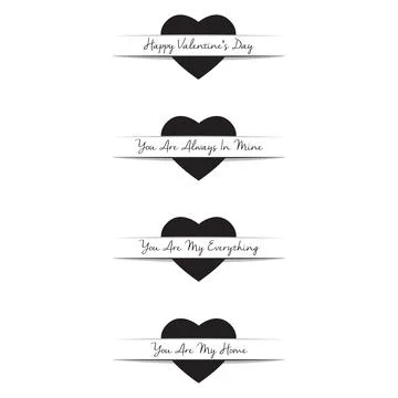 Text background with Love silhouette Stock Illustration