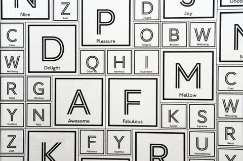 Text background, text wallpaper closeup Stock Illustration