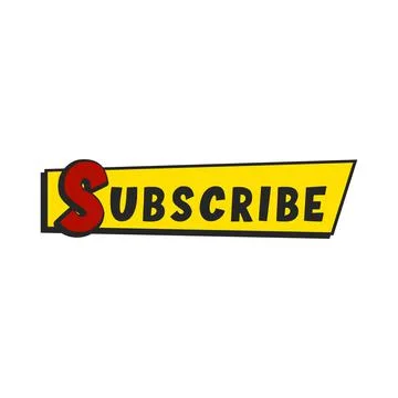 Text balloon with the word subscribe, retro comic style Stock Illustration