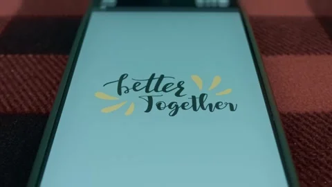 Text Better Together, unity concept, presentation Stock Footage 309830030