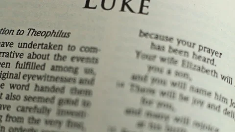 Text in the Bible Stock Footage 95842447