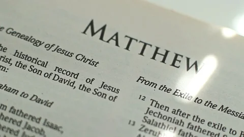 Text in the Bible Stock Footage 95842466