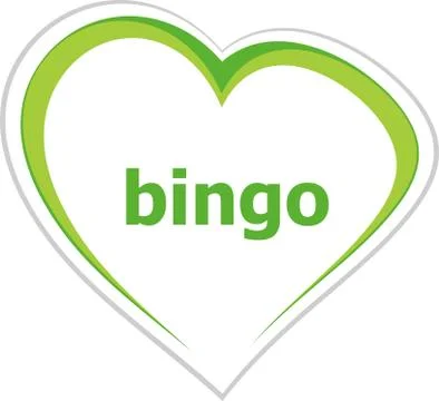 Text Bingo. Game concept Stock Illustration