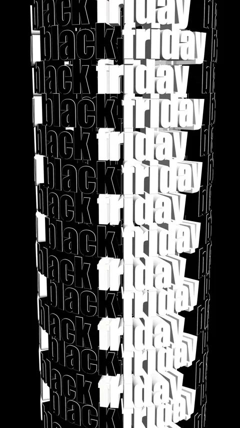 Text Black Friday animation Stock Footage 314236377