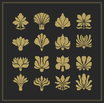 Text boarder divider for printing in typography. Floral elegant motif in Stock Illustration