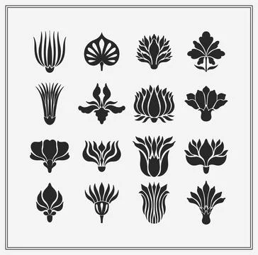 Text boarder divider for printing in typography. Floral elegant motif in Stock Illustration