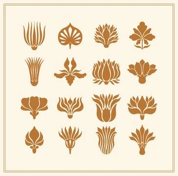 Text boarder divider for printing in typography. Floral elegant motif in Stock Illustration