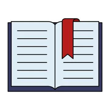 Text book isolated icon 스톡 일러스트