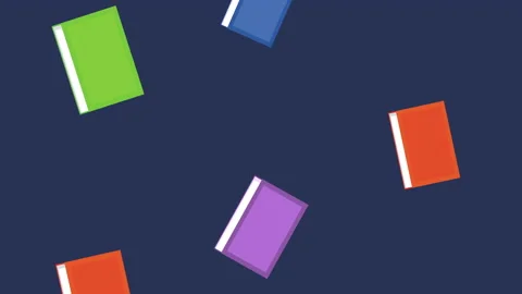 text books colors pattern animation | Stock Video | Pond5