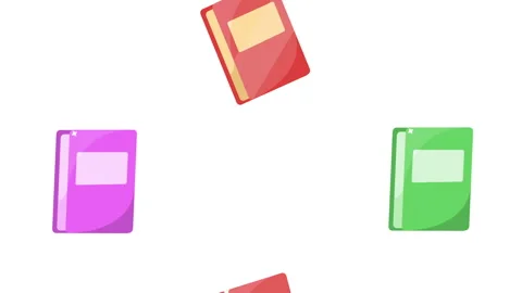 text books library pattern animation | Stock Video | Pond5