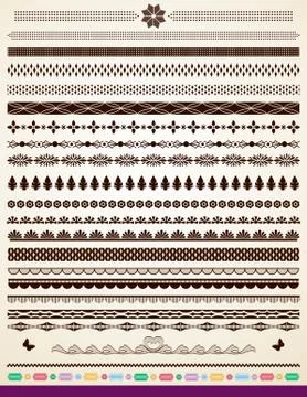 Text borders Stock Illustration