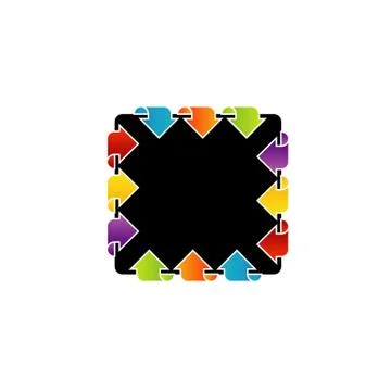 Text box with arrows Stock Illustration