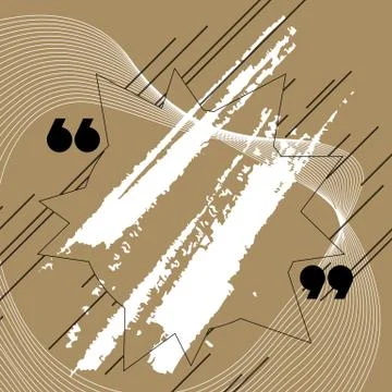 Text box bubble. Empty template with brush stroke. Speech bubble, quote bubbl Stock Illustration